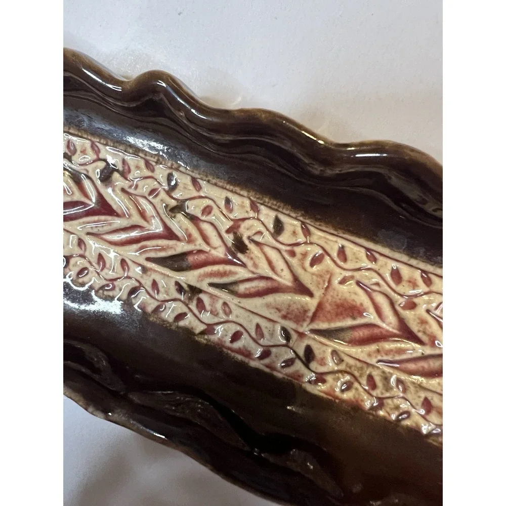 Vintage Handmade 12 Inch Ceramic Dish